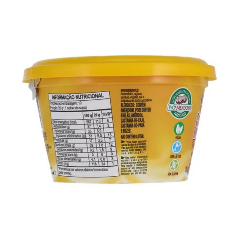 Creme De Amendoim Sabor Paçoca Dacolônia Vegan 200g
