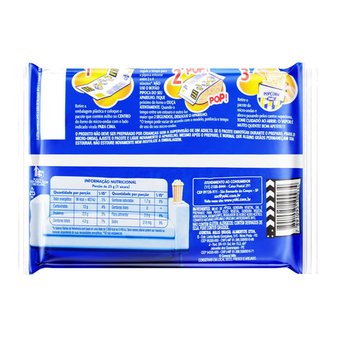 PIPOCA PARA MICRO-ONDAS MANTEIGA YOKI PACOTE 100G