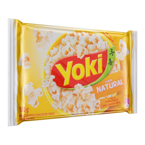 Pipoca para Micro-Ondas Natural Yoki Pacote 100g