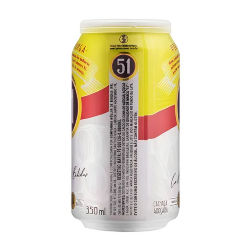 Aguardente Cachaça 51 Pirassununga 350ml