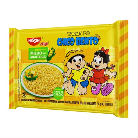 Macarrão Instantâneo Nissin Turma da Monica Milho na Manteiga 75gr