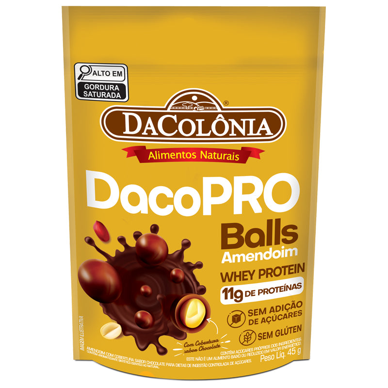 DACOPRO AMENDOIM BALLS CHOCOLATE 45G  - DACOLÔNIA