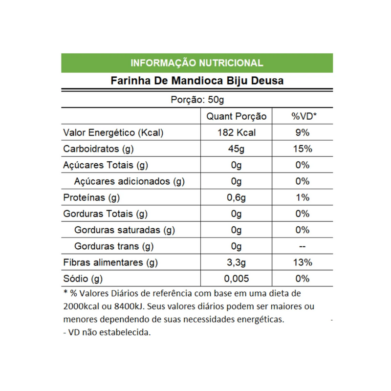 Farinha de Mandioca Biju Deusa 500g