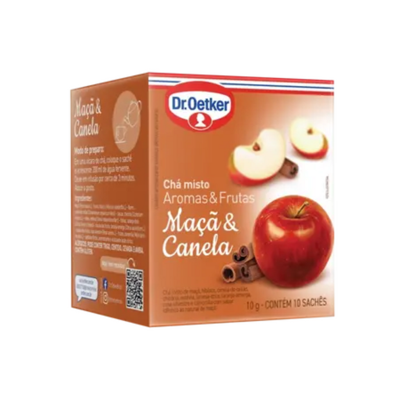 Chá Dr Oetker maçã e canela c/10 10g