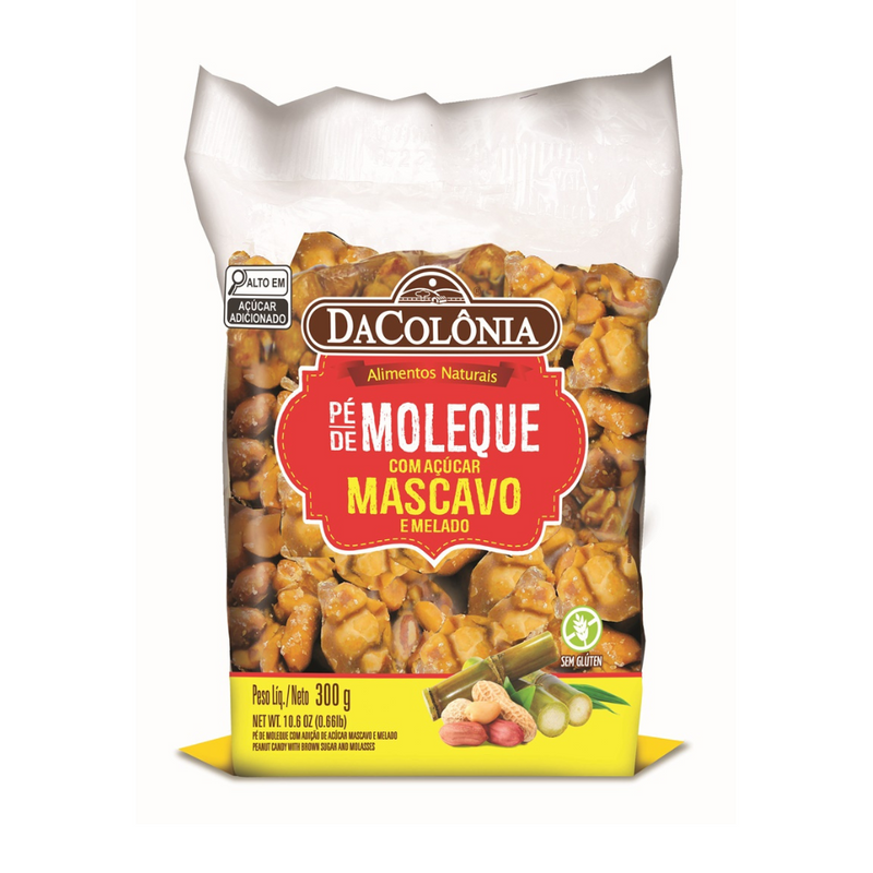 PE-DE-MOLEQUE 100% MASCAVO E MELADO 240G - DACOLÔNIA