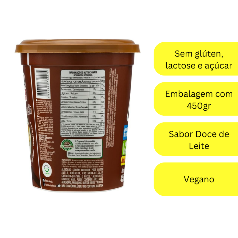 Amendopower Sabor Doce De Leite DaColônia 450g