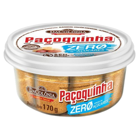 Paçoca Rolha Zero DaColônia 170g - Dacolonia