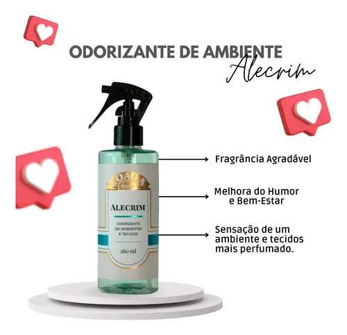 ODORIZANTE DE AMBIENTES E TECIDOS ALECRIM 260ML