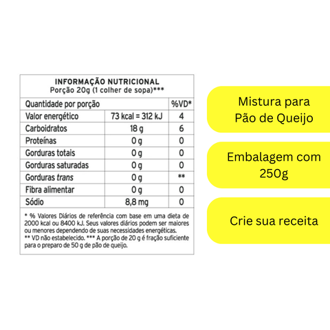 Mistura Pao de Queijo da Terrinha 250g