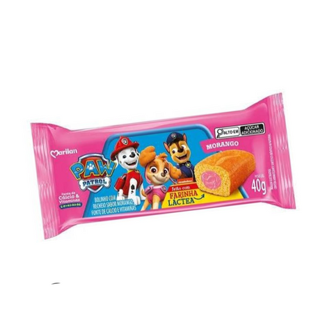 Bolinho Patrulha Canina - Baunilha com Morango 40g