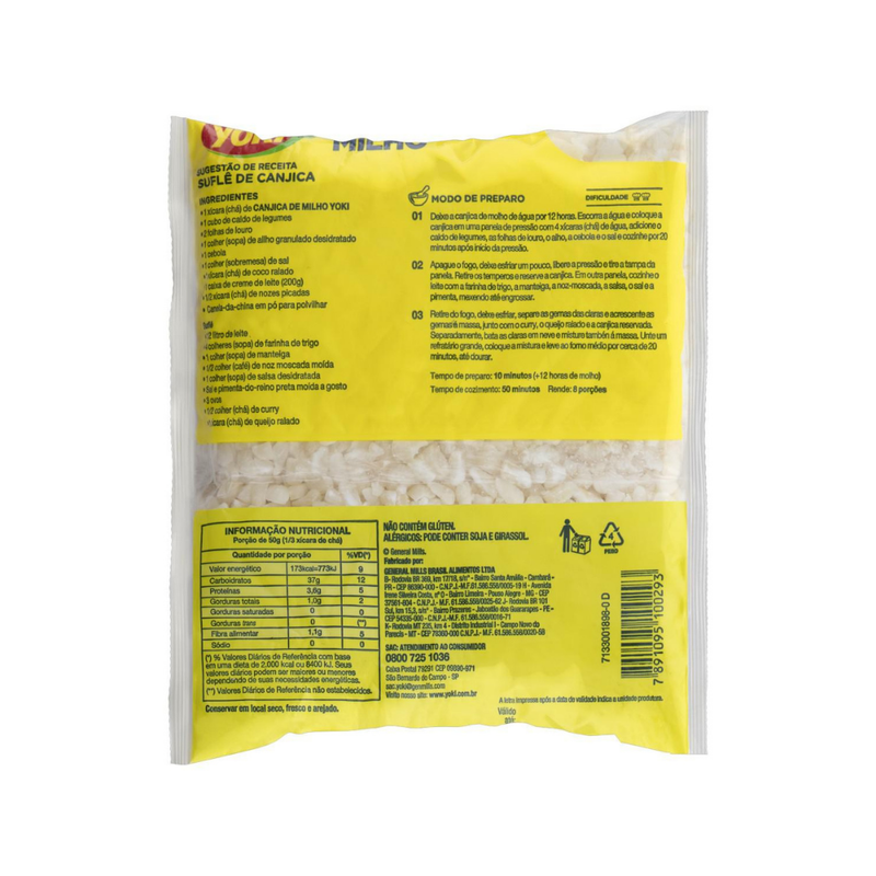 CANJICA CRISTAL YOKI 400G