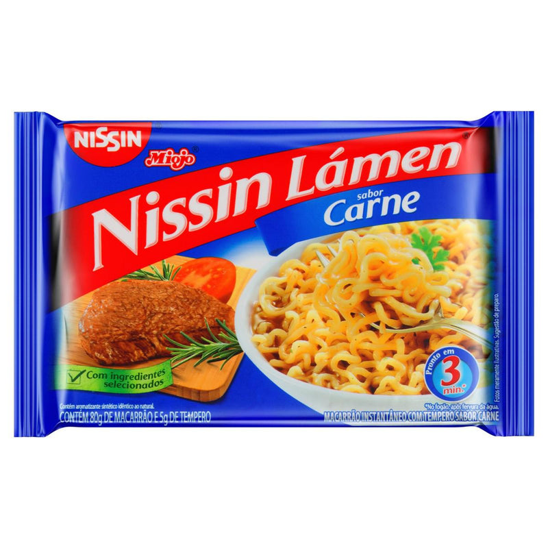 MACARRÃO INSTANTÂNEO NISSIN LAMEN CARNE 85G