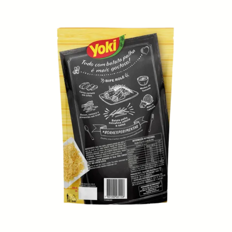 Batata Palha Extrafina Cebola e Salsa Yoki Sachê 100g