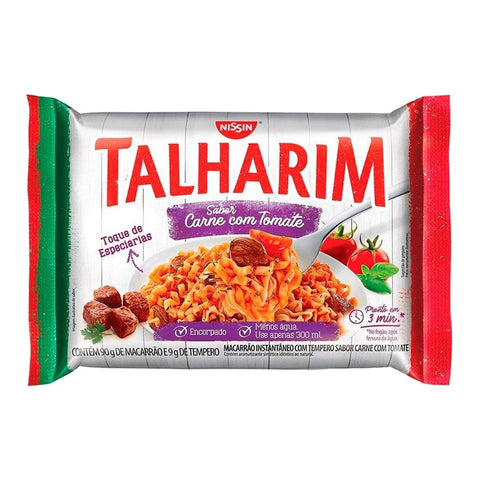 Macarrão Instantâneo Nissin Talharim Carne C/ Tomate 99g