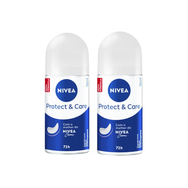KIT 2 Desodo Antitranspirante Roll Protect & Care 50ml