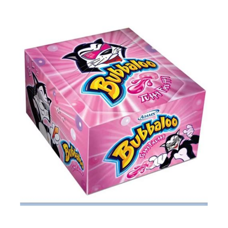 Chiclete Bubbaloo Sabor Tutti-Frutti (Caixa c/ 60)