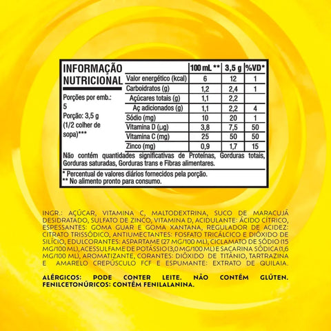 Refresco em Pó Tang Maracujá 18g