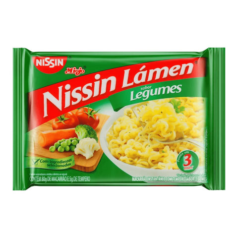 Macarrão Instantâneo Nissin Lamen Legumes 85gr