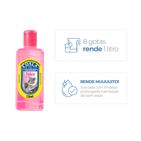 Coala Essências - Limpador Perfumado de Ambientes - TALCO - 120 ml