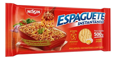 Macarrão Instantâneo Nissin Espaguete 5 minutos 500gr