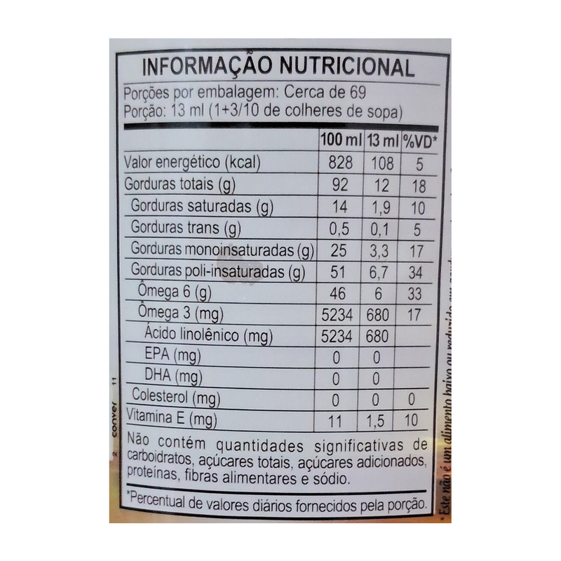 Óleo De Soja Vitaliv 900ml
