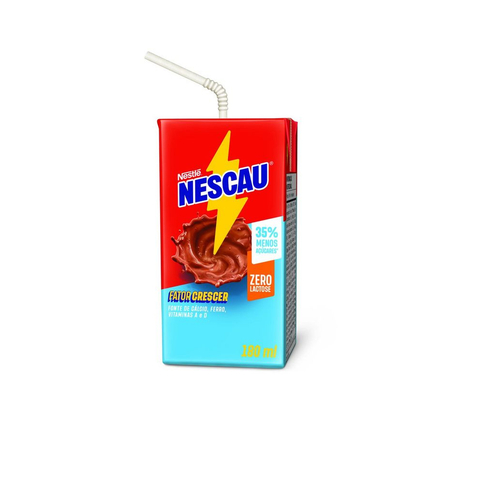 BEBIDA NESCAU ZERO LACTOSE - MENOS AÇUCAR 180ML
