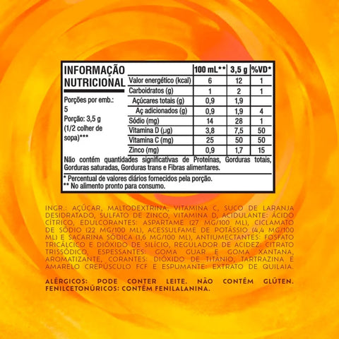 Refresco em Pó Tang Laranja 18g
