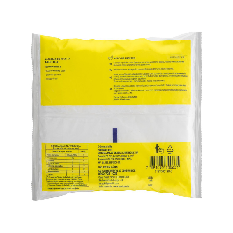 POLVILHO DOCE YOKI 500G