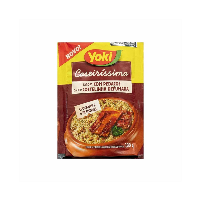 Farofa Sabor Costelinha Yoki 200g