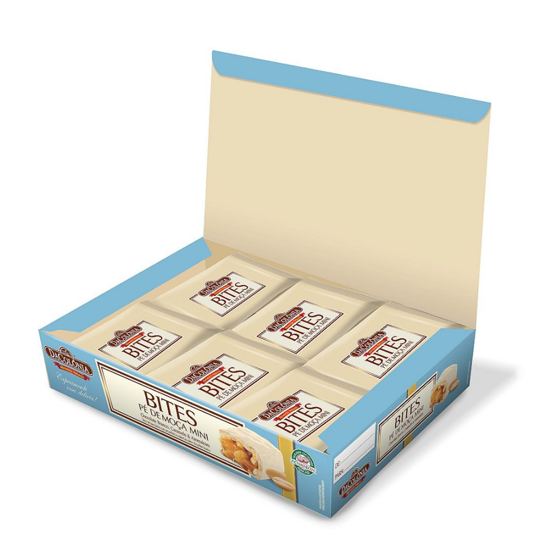 Pé De Moca Bites Chocolate Branco DaColônia 120g