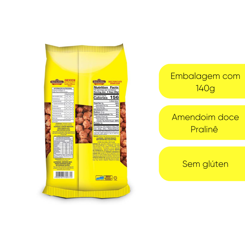 Amendoim Doce Cri-cri Especial DaColônia 140g