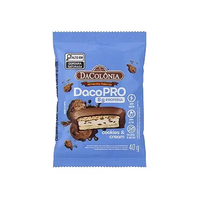 DACOPRO ALFAJOR PROTEIN COOKIES & CREAM 480G - DACOLÔNIA