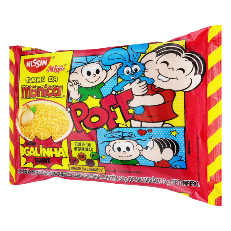 MACARRÃO INSTANTÂNEO NISSIN LAMEN SUAVE GALINHA 85G - 6UN
