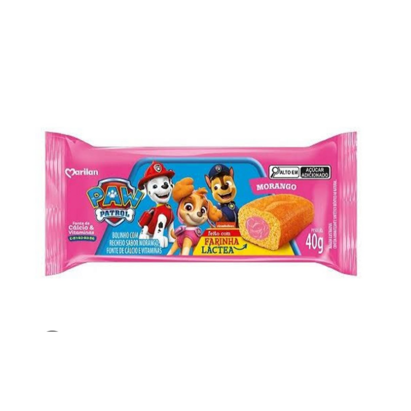Bolinho Patrulha Canina - Baunilha com Morango 40G