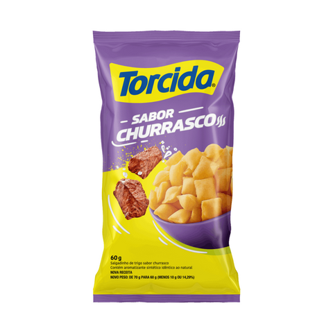 Torcida Salg de Trigo Churrasco Pct 60g Cx 39,9000