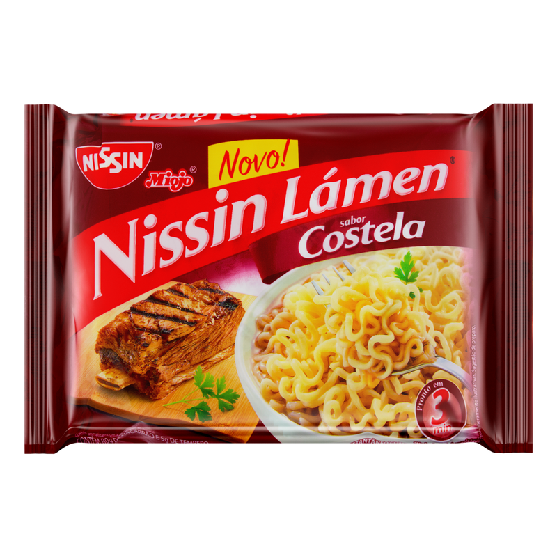 MACARRÃO INSTANTÂNEO NISSIN LAMEN COSTELA 85G