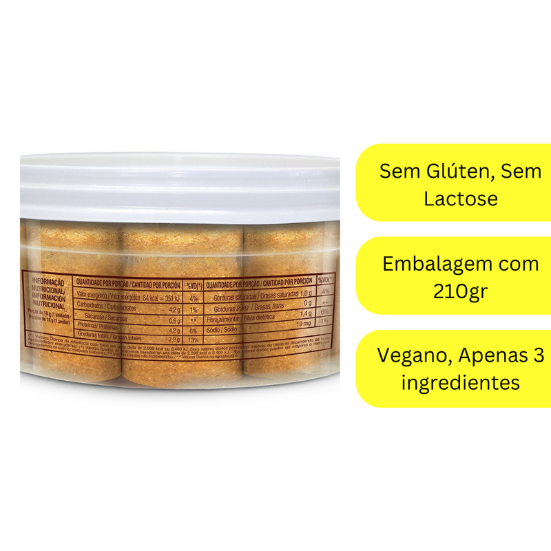 Paçoca Rolha Tradicional Pote DaColônia 210g