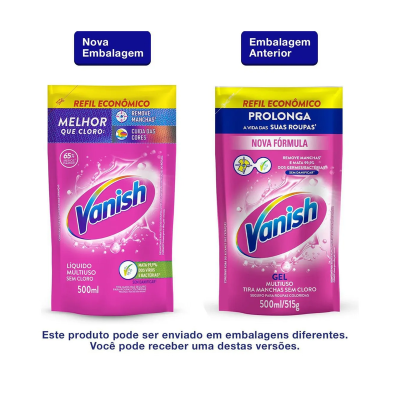 Tira Manchas Vanish Líquido Multiuso Refil 500ml