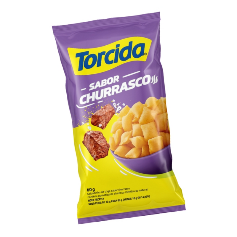 Salgadinho de Churrasco Torcida 60g