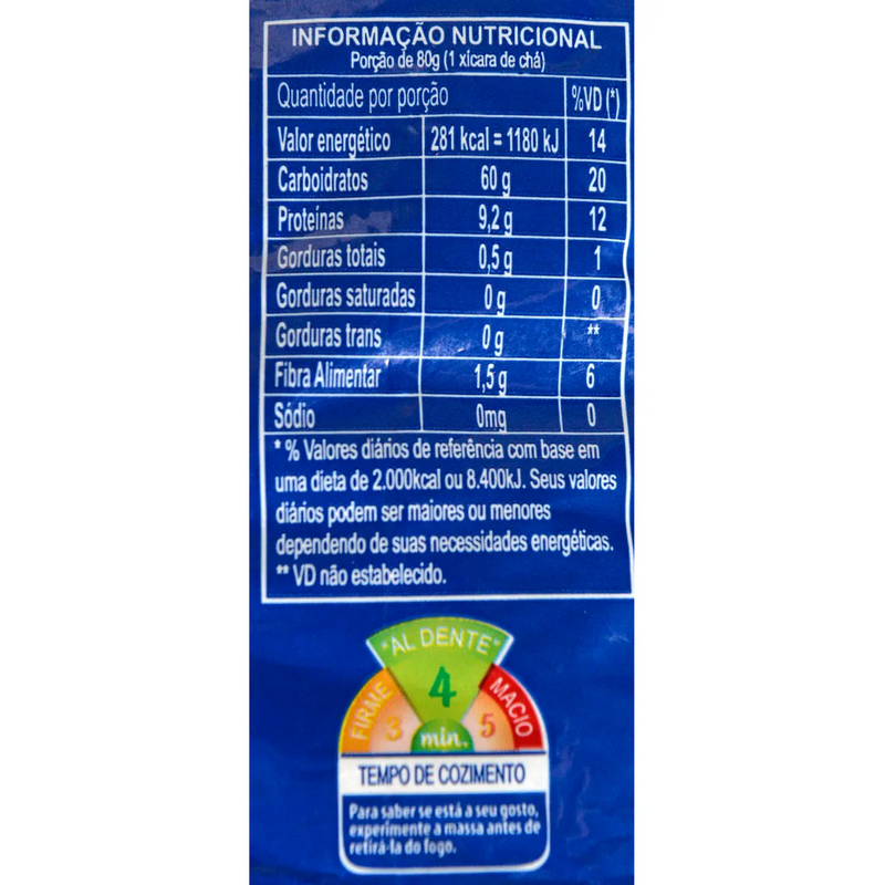 Macarrão Ave Maria Santa Amália Sêmola Pacote 500g