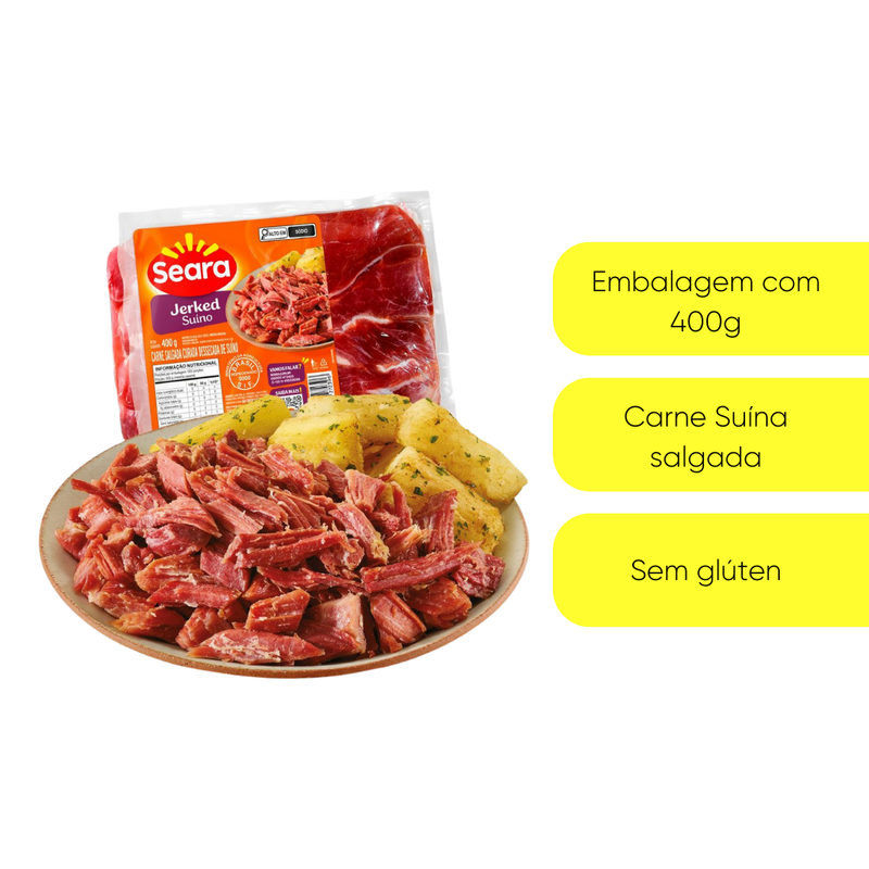 Jerked Suíno 400g - Seara