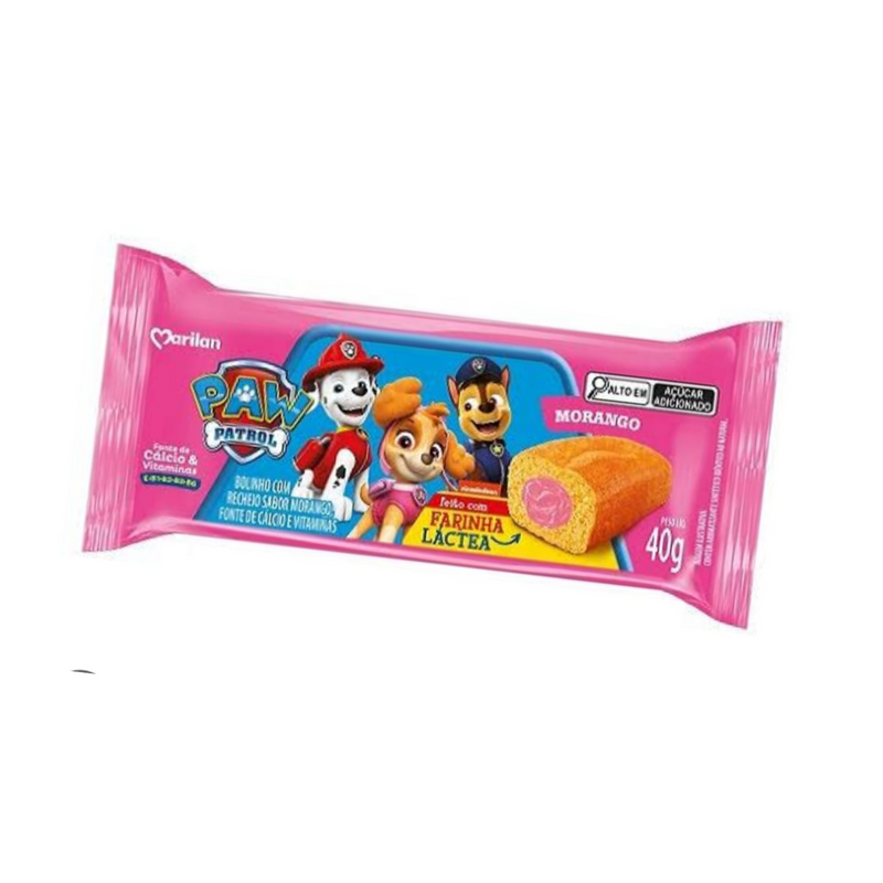 Bolinho Patrulha Canina - Baunilha com Morango 40G