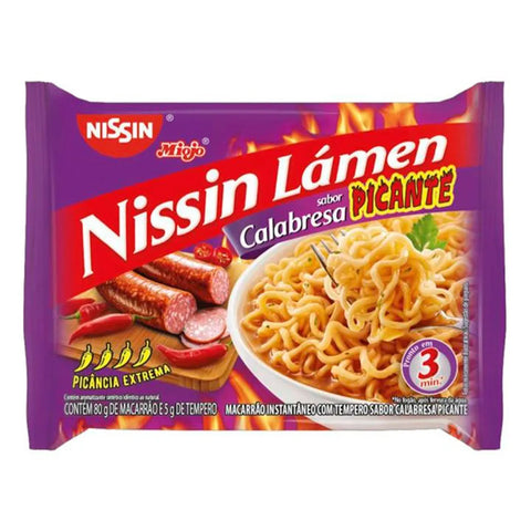 Macarrão Instantâneo Nissin Lamen Calabresa Picante 85gr