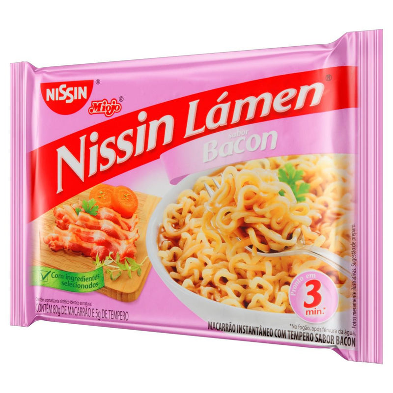 MACARRÃO INSTANTÂNEO NISSIN LAMEN BACON 85G