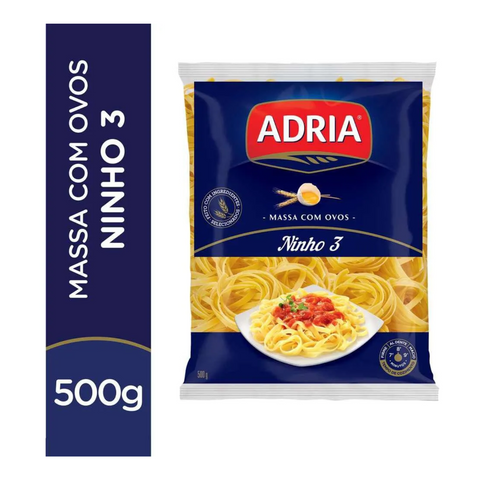 Macarrão Ninho Com Ovos Adria 500g