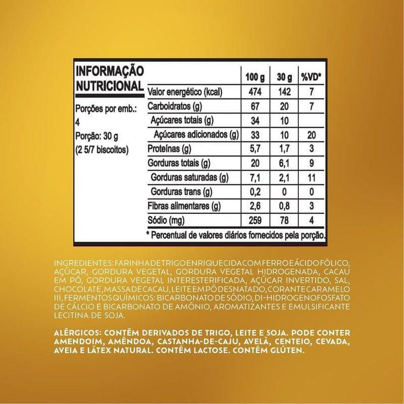 Chocolicia - Biscoito Recheado sabor Chocolate 132g