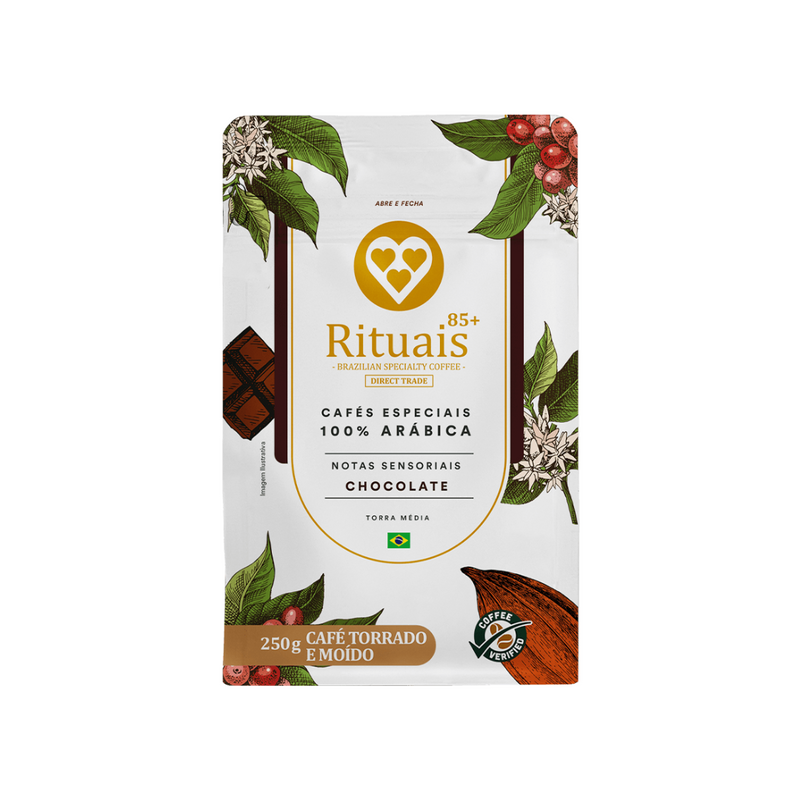 Café torrado e moído 3 corações 250g