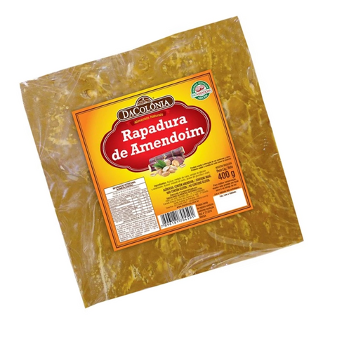 Rapadura com Melado e Amendoim 400g - DaColônia