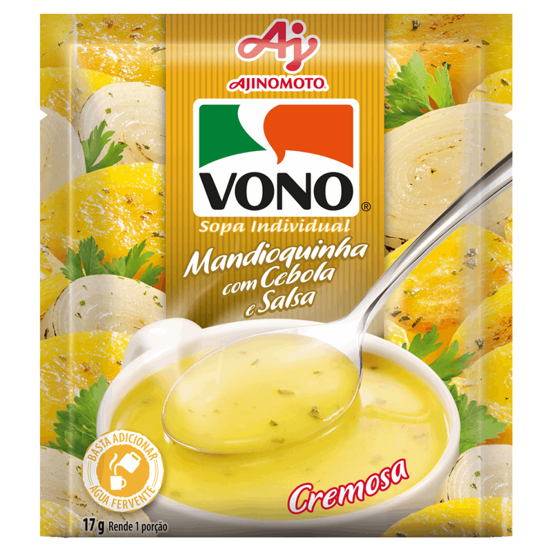 Sopa Vono  Mandioquinha com Cebola e Salsa Pacote 18g