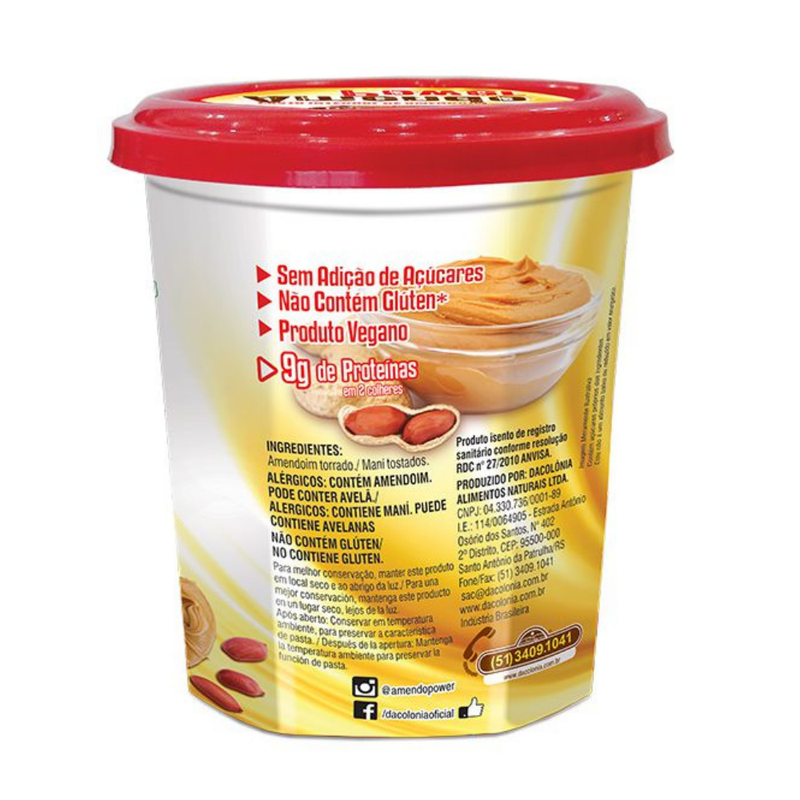 Amendopower Pasta De Amendoim DaColônia 500g